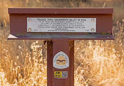 Truckee Trail - Sacramento Valley in View