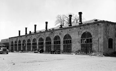 National Register #77001508: 1972 Photograph of Virginia & Truckee Railroad Shops in Carson City