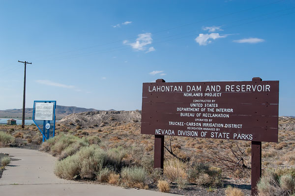 Nevada Historic Marker 215: Lahontan Dam