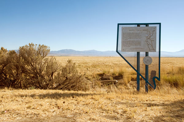 Nevada Historic Marker 124: Boyd Toll Road