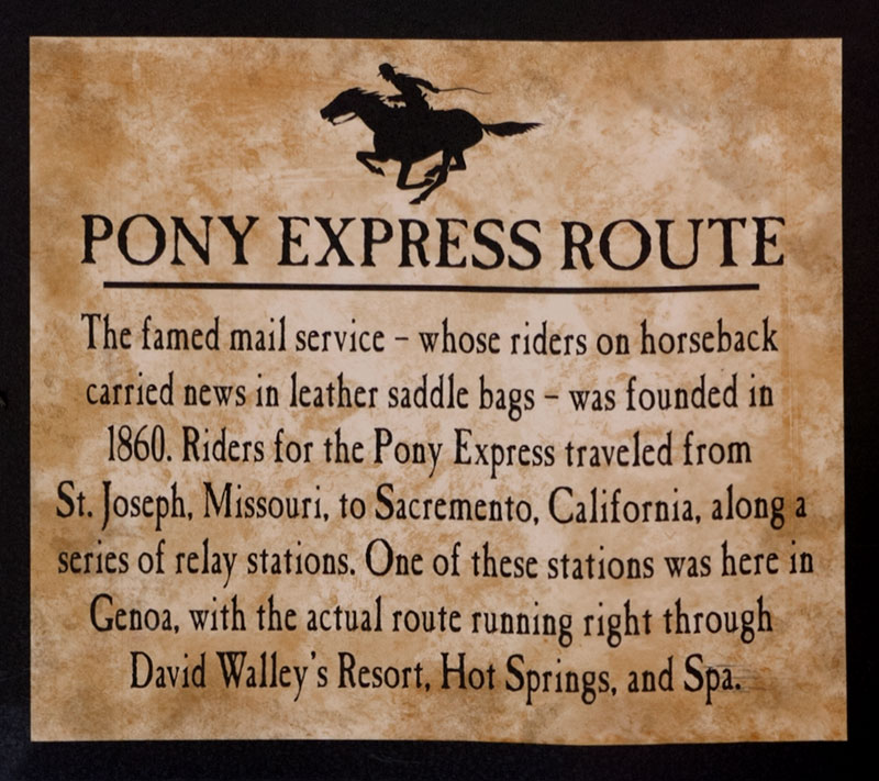 Pony Express Route at Walley