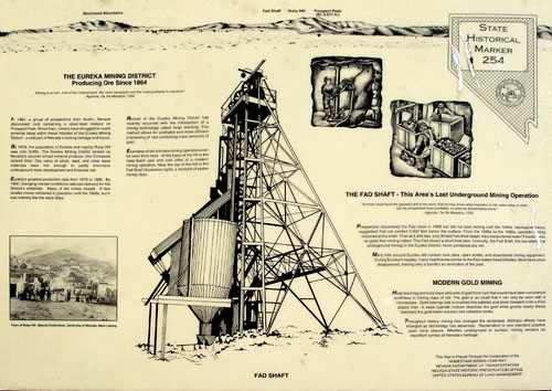 Nevada Historic Marker 254: Nevada Mining Heritage