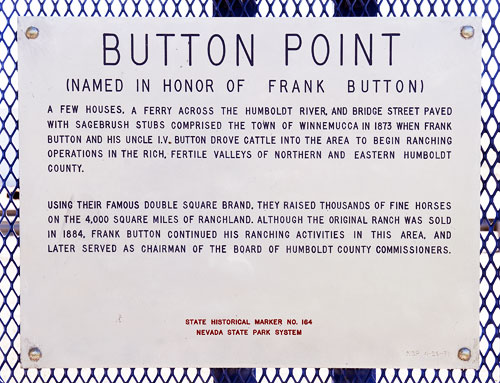 Nevada Historical Marker 164: Button Point in Humboldt County