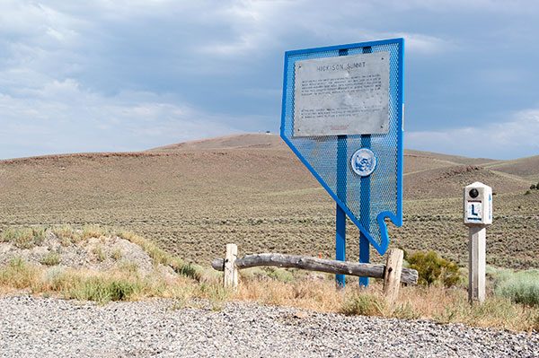 Nevada Historic Marker 137: Hickison Summit