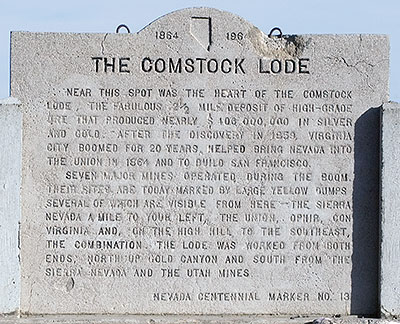 Nevada Historical Landmark 13: Comstock Lode