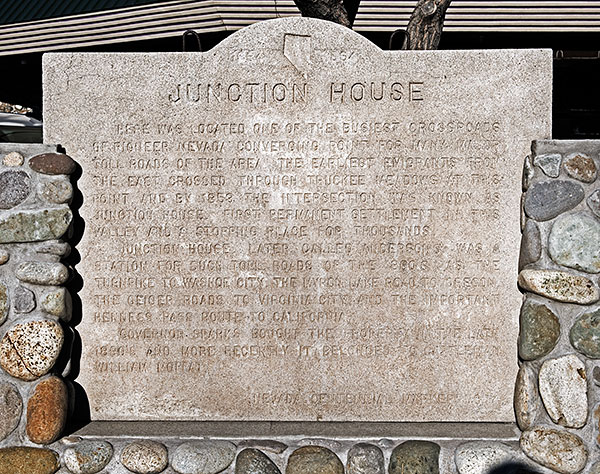 Nevada Historical Marker 4: Junction House