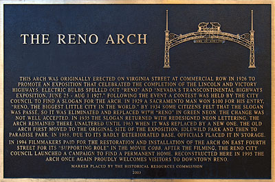 Original Reno Arch