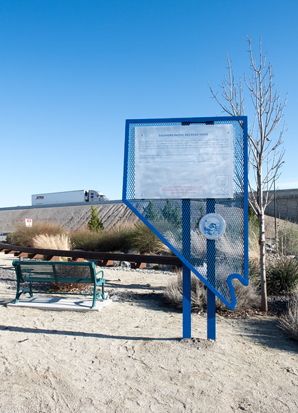 Nevada Historical Marker 189: Southern Pacific Railroad Yards