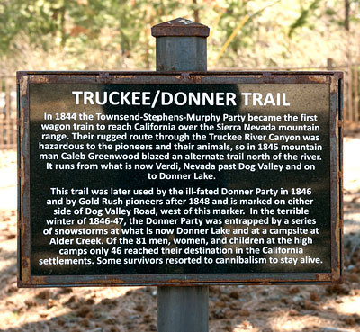 Points of Historic Interest in Washoe County: Truckee/Donner Trail