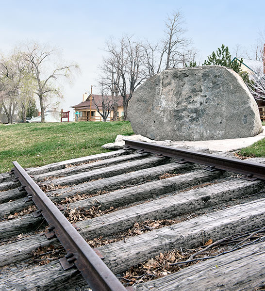 Nevada Historical Marker 248: Virginia & Truckee Railroad Right of Way