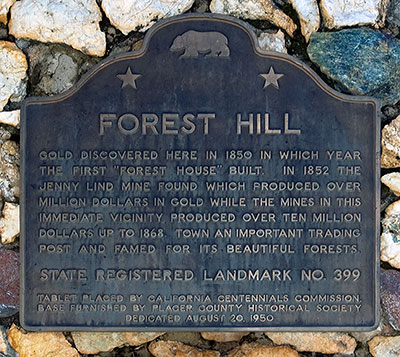 Town of Forest Hill in Placer County, California
