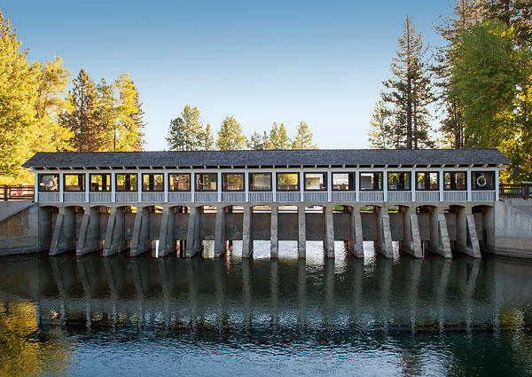 California Historical Landmark #797: Lake Tahoe Outlet Gates in Tahoe City