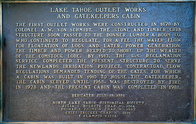 National Register #72000245: Lake Tahoe Outlet Gates