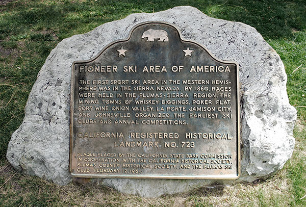 California Historical Landmark #723: Johnsville Ski Area