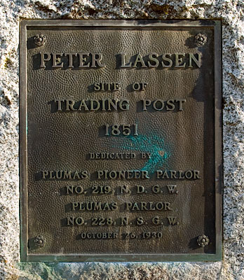 California Landmark 184: Site of Lassen Trading Post Near Greenville