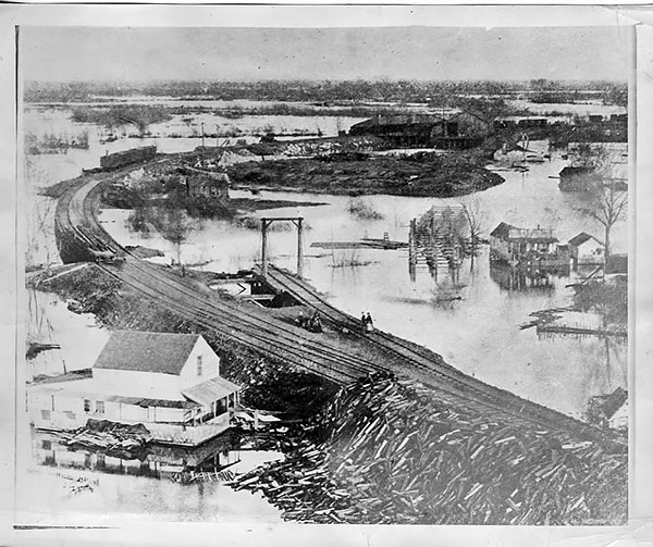 1878 Photograph of China Slough in Sacramento, California