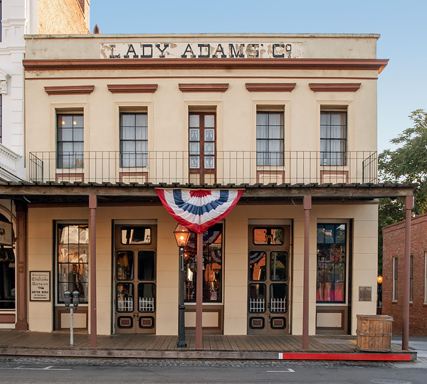 California Historical Landmark #603: Lady Adams Building in Old Town Sacramento