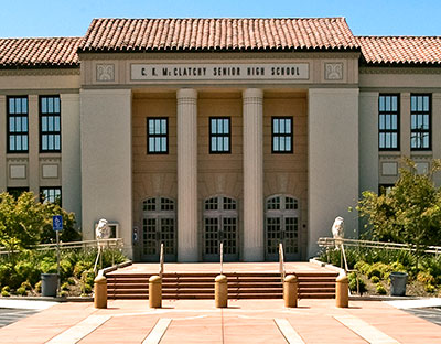 National Register #01001193: McClatchy Senior High School in Sacramento