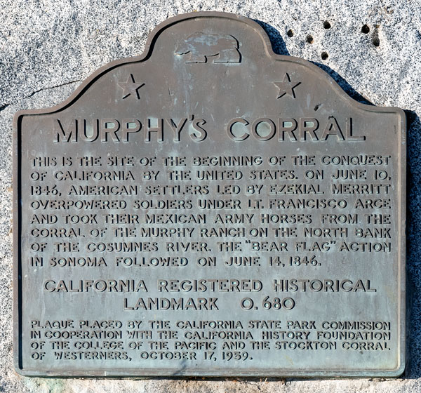 California Historical Landmark 680: Murphy's Corral in Elk Grove