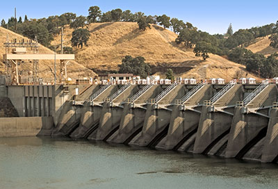 Nimbus Dam on the American River