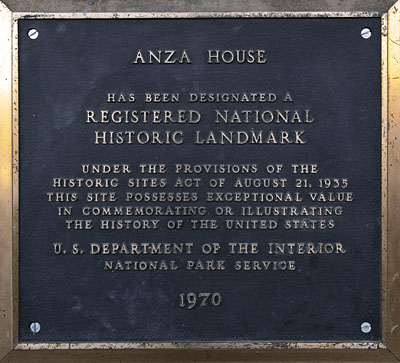National Register #70000140: Juan de Anza House in San Juan Bautista