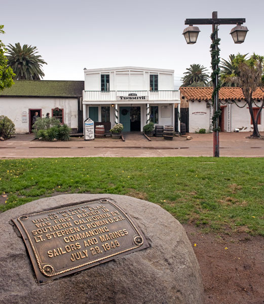 California Historical Landmark 63: San Diego Viejo Plaza, California