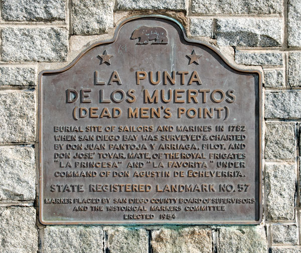 California Historical Landmark 57: La Punta de los Muertos