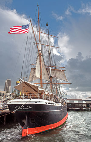 National Register #66000223: Star of India in San Diego Harbor