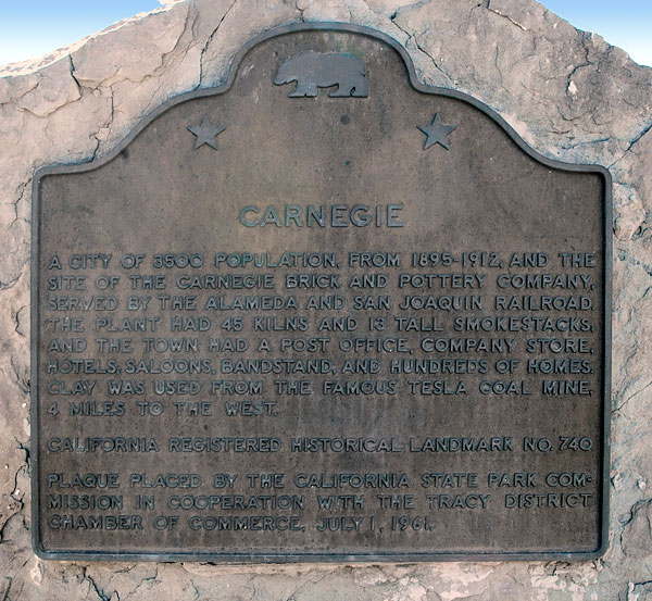 California Historical Landmark #740: Carnegie