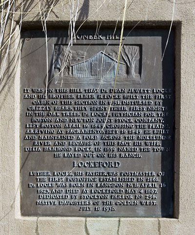 California Historical Landmark #365: Lockeford