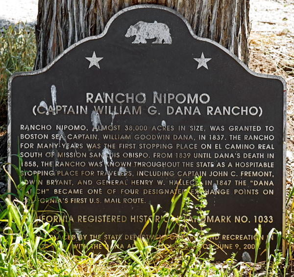 California Historical Landmark 1033: Rancho Nipomo