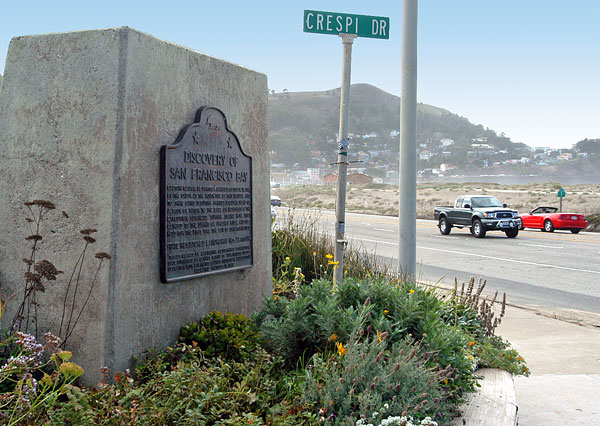 California Historical Landmark #24: Portola Camp and Discovery of San Francisco Bay