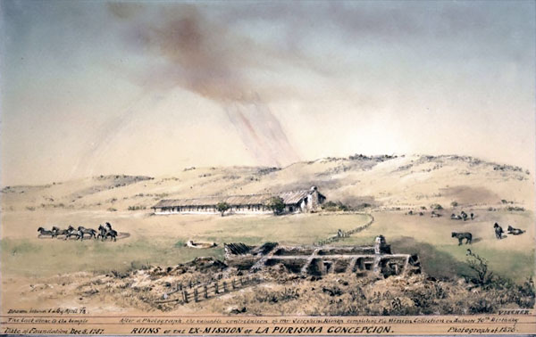 Mission La Purisima Ruins in 1876