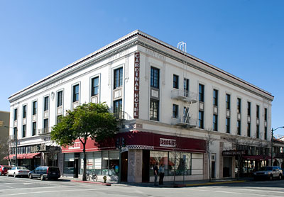 Cardinal Hotel in the Ramona Street Historic District, Palo Alto, California