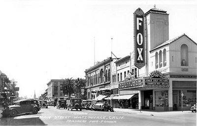 Main Street Watsonville in the 1930s