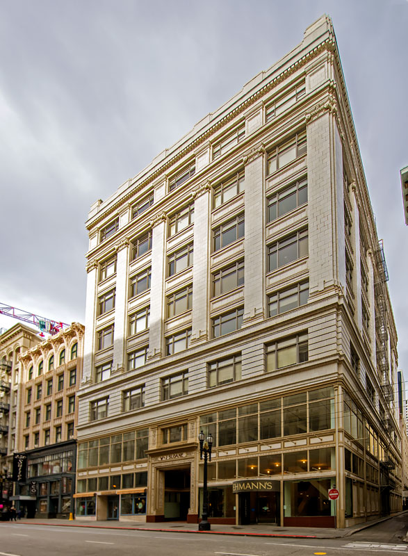The Rose Building at 216-220 Sutter Street was designed by Reid & Reid and built in 1912.