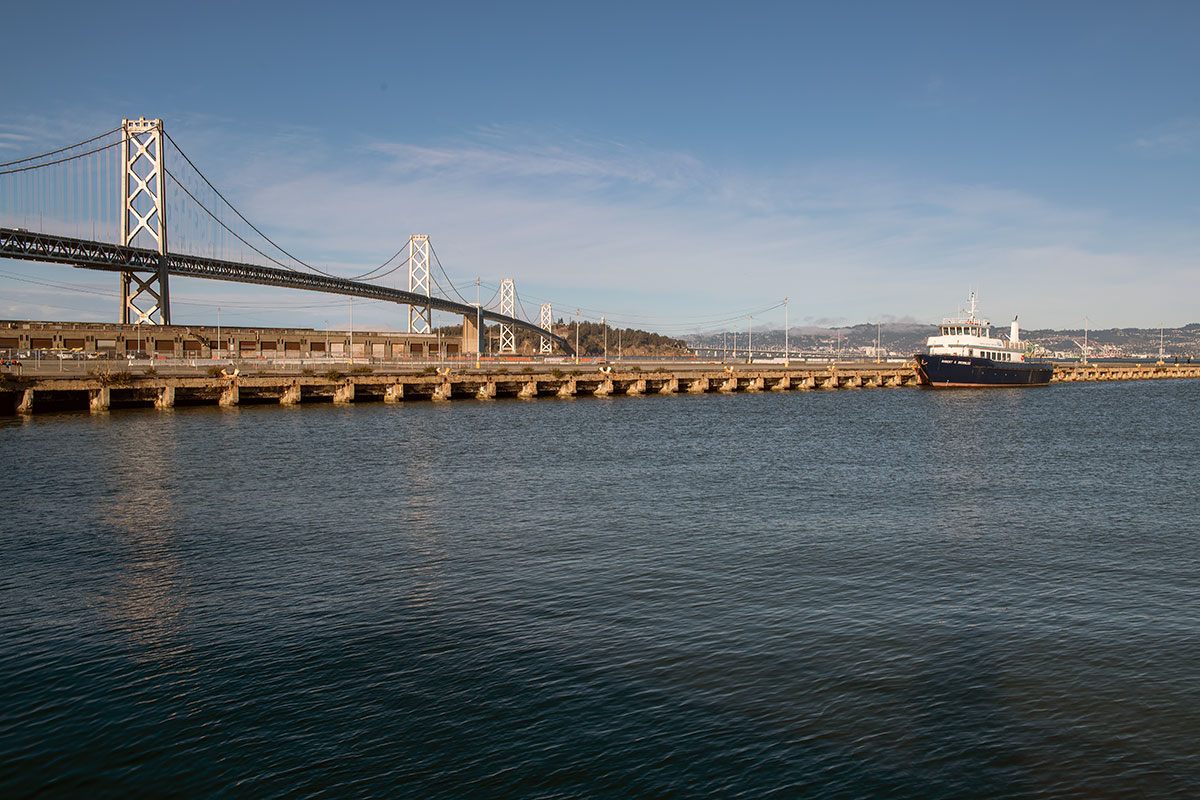 San Francisco Point of Interest: Bay Bridge, Pier 28 and Piers 30-32