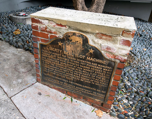 California Historical Landmark #937: Liberty Bell Slot Machine