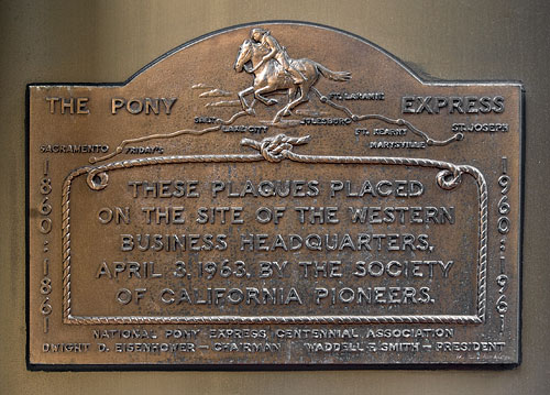 California Historical Landmark #696: Pony Express Site