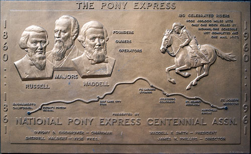 California Historical Landmark #696: Pony Express Site