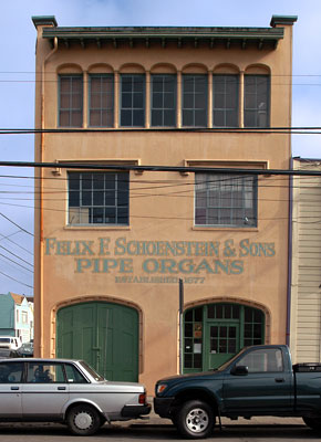 National Register #78000759: Schoenstein Organ Company in San Francisco