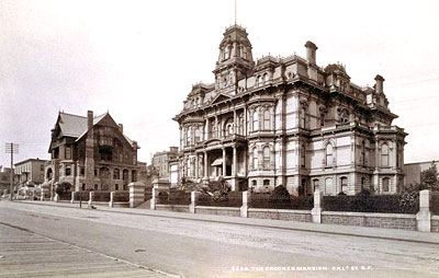 Charles Crocker Mansion on Nob Hill - Destroyed in 1906 Earthquake & Fire