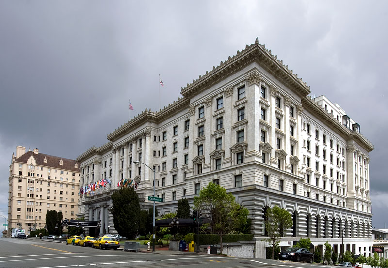 The Fairmont Hotel at 950 Mason Street was designed by Reid & Reid and built in 1906.