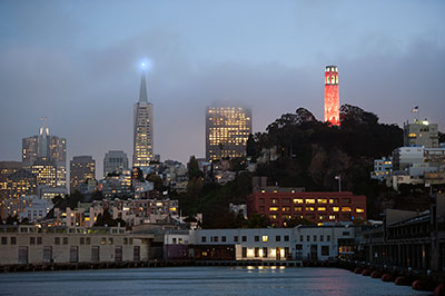Transamerica Pyramid and Coit Tower