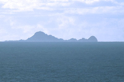 Farallon Islands in the Pacific Ocean near San Francisco