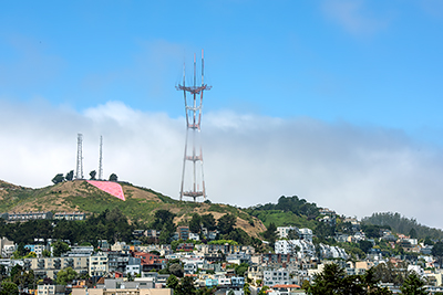 Sutro Tower and Pink Triangle in 2019