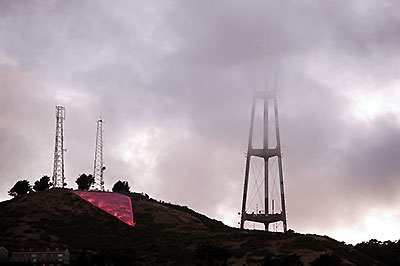 Sutro Tower and Pink Triangle in 2012