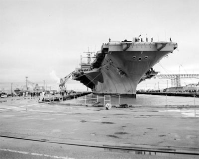 USS Enterprise in Drydock 4 at Hunters Point Naval Shipyard