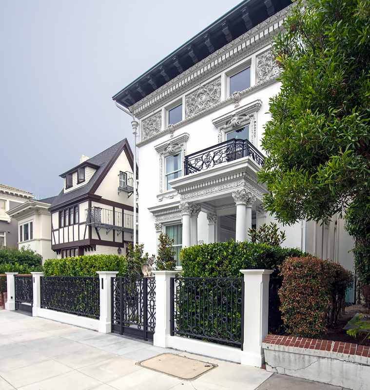 The residence at 2250 Vallejo Street was designed by James Francis Dunn and built in 1901