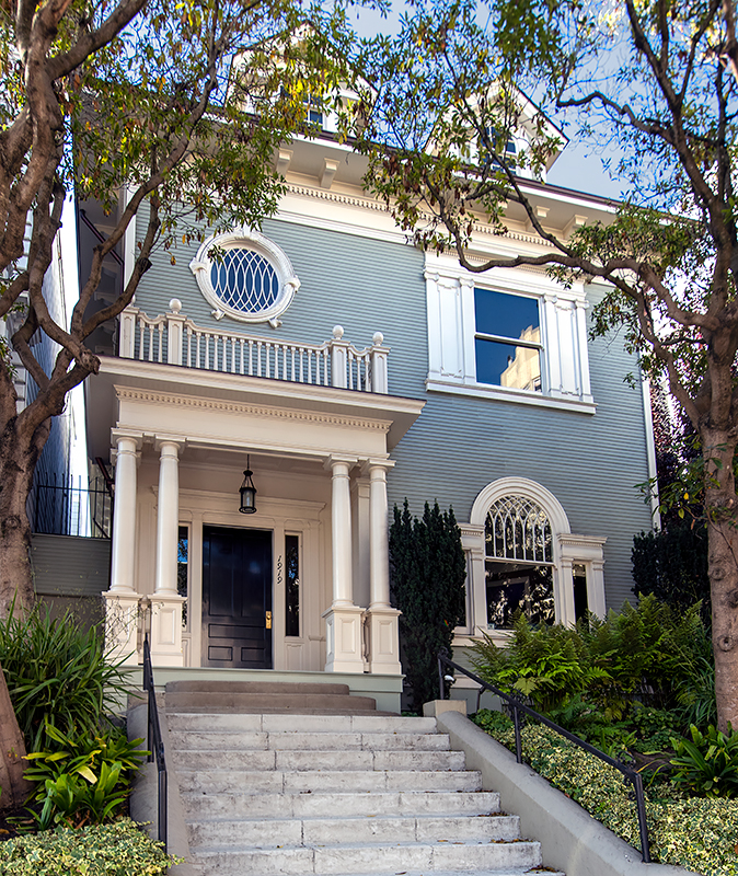 The Weed House at 1919 Sacramento Street was designed by Reid & Reid and built in 1896.